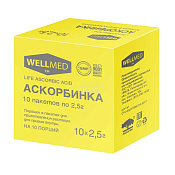 Аскорбиновая кислота Аскорбинка Life Ascorbic acid порошок 2.5 г №10