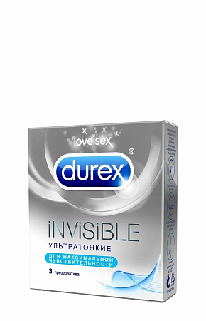 Презервативы Дюрекс (Durex) Invisible ультратонкие №3