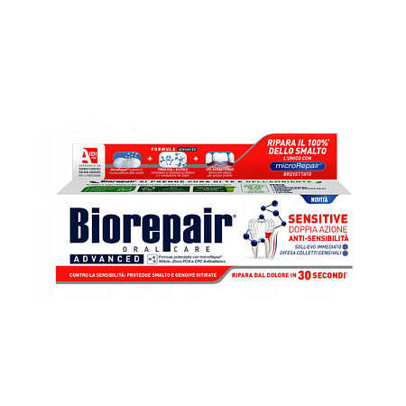 Зубная паста Биорипеар (Biorepair) Сенситив (Sensitive) Двойное действие 75 мл