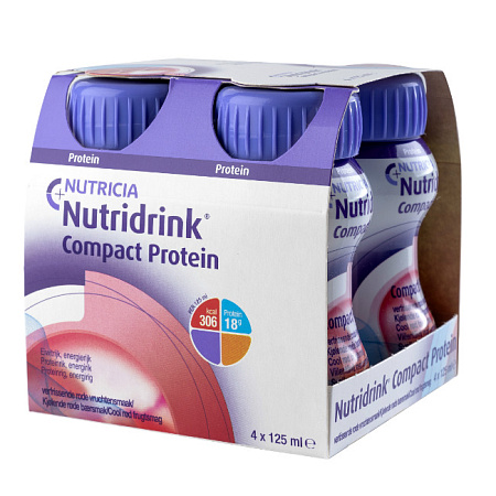 Смесь Нутридринк (Nutridrink) Компакт Протеин фруктово/ягодный 125 мл №4