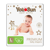 Подгузники ЁкоСан (Йокосан) (YokoSun) Premium размер L (9-13 кг) №54
