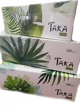 Салфетки бумажные ТАКА Хоум (TAKA Home) Green Forest 2-х слойные №200