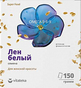 Лен белый Витатека (Vitateka) для женской красоты 150 г