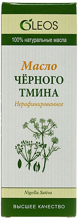 Масло Черного тмина Олеос (Oleos) нерафинированное 110 мл