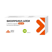Бисопролол-АЛСИ тб п/о 2.5 мг №30