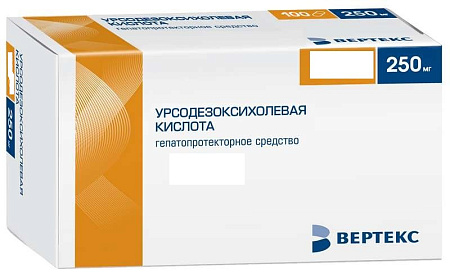 Урсодезоксихолевая кислота капс 250 мг №50