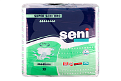 Подгузники Сени (Seni) Супер (Super) Trio д/взрослых рМ (75-110см) №10