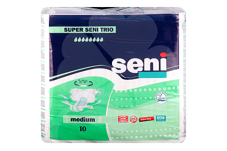 Подгузники Сени (Seni) Супер Trio размер М (75-110см) №10