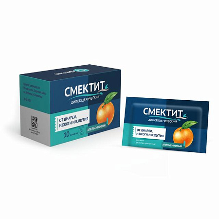 Смектит диоктаэдрический пор д/приг сусп д/пр вн 3 г №10 Апельсин