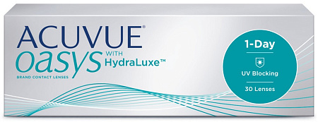 Линзы контактные АКУВЬЮ (ACUVUE) 1-Day Оазис (Oasys) with Hydralux R8.5 (-1.25) №30