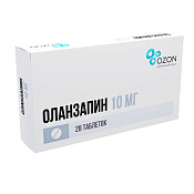 Оланзапин тб п/о 10 мг №28 