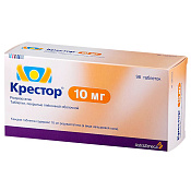 Крестор тб п/о 10 мг №98
