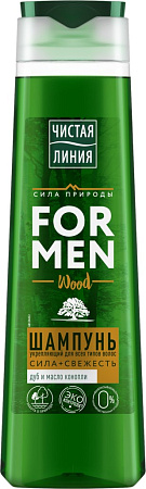 Шампунь Чистая линия Укрепляющий д/муж для всех типов волос 400 мл