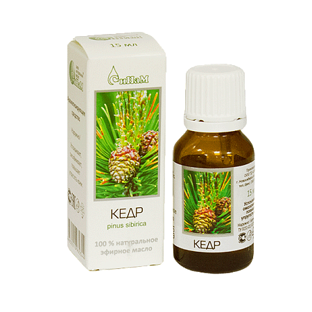 Масло эфирное Кедр 15 мл 