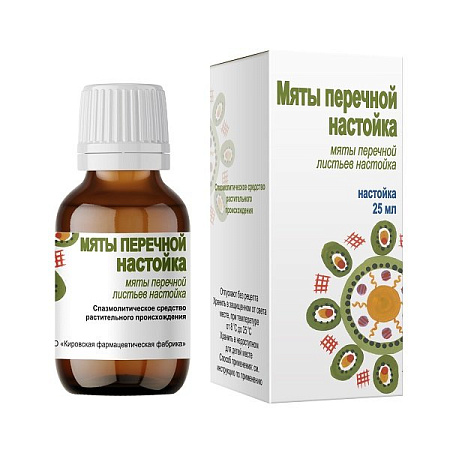 Мяты перечной настойка 25 мл Мяты перечной настойка 25 мл