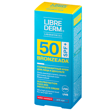 Крем Либридерм (Librederm) Бронзиада солнцезащ для лица и декольте SPF 50 50 мл