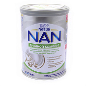 Смесь молочная Нестле (Nestle) НАН Тройной комфорт для детей с рожд 400 г Смесь молочная Нестле (Nestle) НАН Тройной комфорт для детей с рожд 400 г