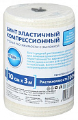 Бинт эластичный Клинса СР средней растяжимости 10 см х 3.5 м с застежкой Бинт эластичный Клинса СР средней растяжимости 10 см х 3.5 м с застежкой
