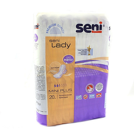 Прокладки урологические Сени (Seni) Леди Мини плюс (Lady Mini plus) №20