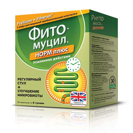 Фитомуцил Норм Плюс пор 6 г №25 Фитомуцил Норм Плюс пор 6 г №25
