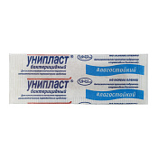 Лейкопластырь бактериц Унипласт (Uniplast) 1.9см х 7.2см №1