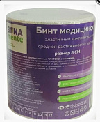 Бинт эластичный Бона Менте! (Bona Mente!) компрес высокой растяжимости с застежкой 8 см x 3 м