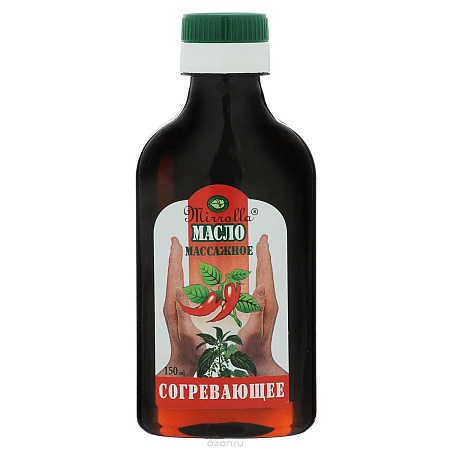 Масло массажное Мирролла (Mirrolla) согревающее 150 мл