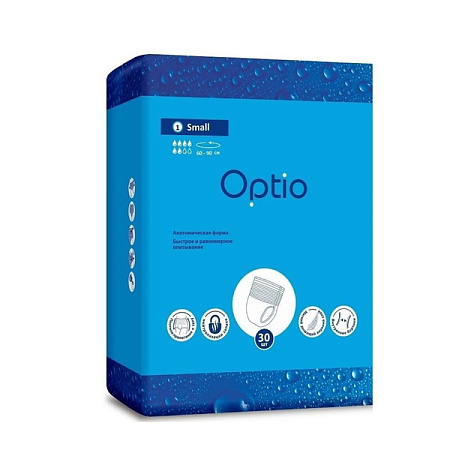 Подгузники-трусы Оптио (Optio) для взрослых размер S (60-90см) №30