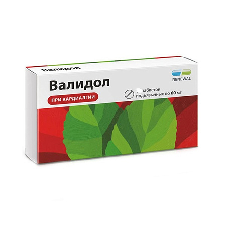 Валидол Реневал (Renewal) тб подъязычные 60 мг №32