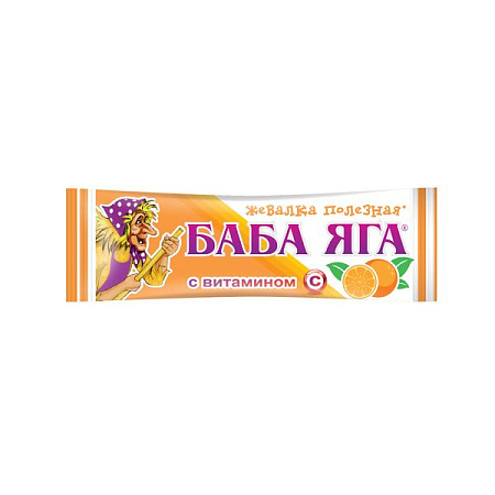 Конфеты Баба Яга жевательные со вкусом апельсина 11 г