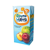 Нектар ФрутоНяня яблоко/слива с 5 мес 200 мл