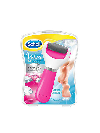 Пилка Шолл (Scholl) электр ролик д/удал огрубевшей кожи стоп (розовая)