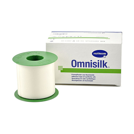 Лейкопластырь (пластырь) Омнисилк (Omnisilk) шелк 2.5см x 9.2м (920см)