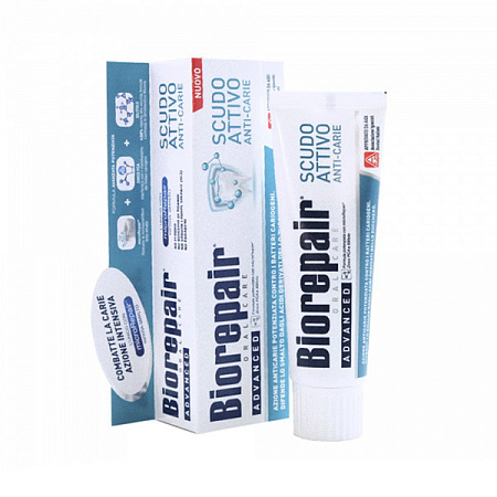 Зубная паста Биорипеар (Biorepair) Active Shield активная защита 75 мл