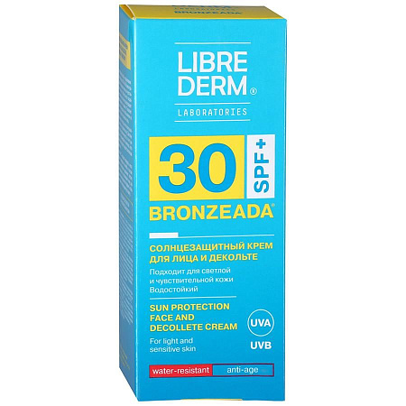 Крем Либридерм (Librederm) Бронзиада солнцезащ для лица и декольте SPF 30 50 мл Крем Либридерм (Librederm) Бронзиада солнцезащ для лица и декольте SPF 30 50 мл