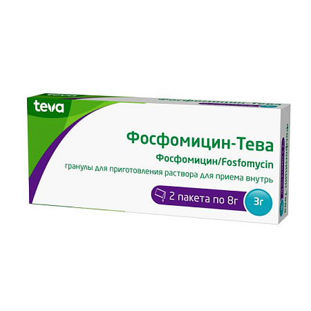 Фосфомицин-Тева гранулы для приг р-ра д/пр внутрь пак 3 г №2