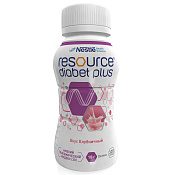 Смесь Ресурс Диабет Плюс (Resource Diabet Plus) с пищевыми волокнами со вкусом клубники 200 мл 