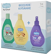 Набор Веселое купание Беббл (Bebble) My friend Шампунь 250 мл Банан + Шампунь 250 мл Арбуз + Спрей