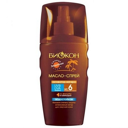 Масло-спрей Биокон активатор загара SPF 6 160 мл