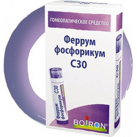Феррум фосфорикум С30 гранулы гомеопатические 4 г 
