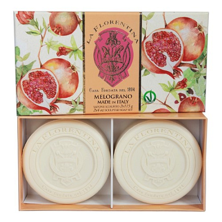 Набор Мыло туалетное Ла Флорентина (La Florentina) Гранат твердое 115 г №2