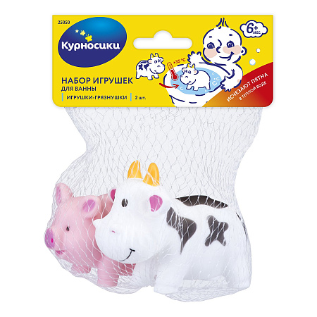 Игрушка для ванны Курносики Зверушки-Грязнушки д/детей с 6 месяцев №2