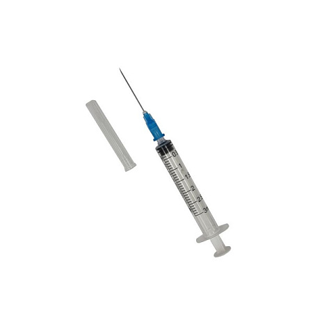 Шприц 3-х компонентный 23G (0.6х25мм) 3 мл