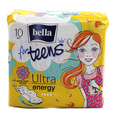 Прокладки Белла (Bella) For teens ультра энерджи №10