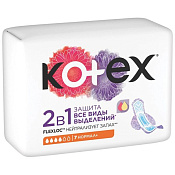 Прокладки Котекс (Kotex) 2в1 Нормал+ №7 Прокладки Котекс (Kotex) 2в1 Нормал+ №7