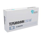 Тербинафин тб 250 мг №10