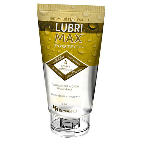 Гель-смазка (смазка) Лубримакс (Lubrimax) Protect интимный 75 мл