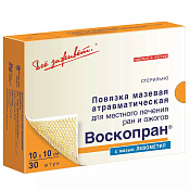 Повязка ВоскоПран с мазью левометил 10х10 см №30