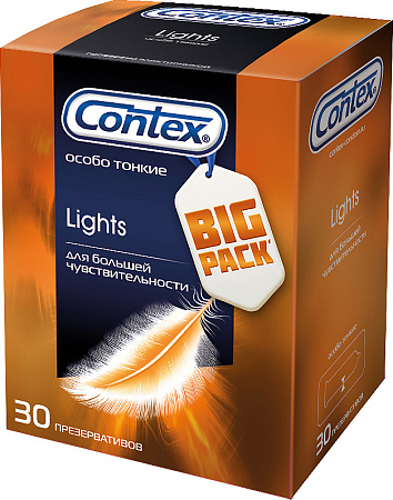 Презервативы Контекс (Contex) Lights особо тонкие №30