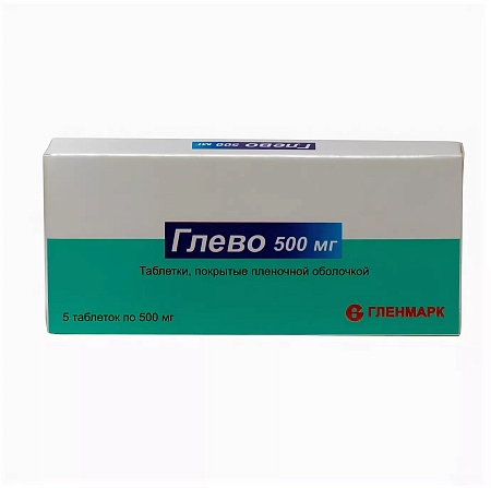 Глево тб п/о 500 мг №5